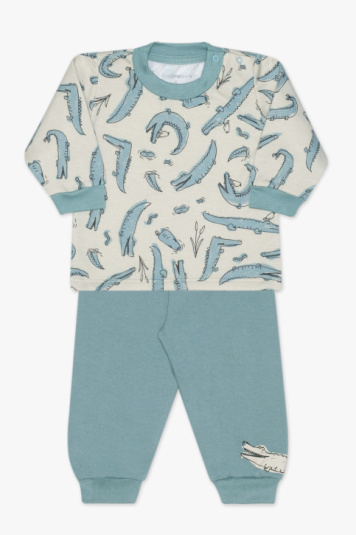 Pijama moletinho jacar para beb